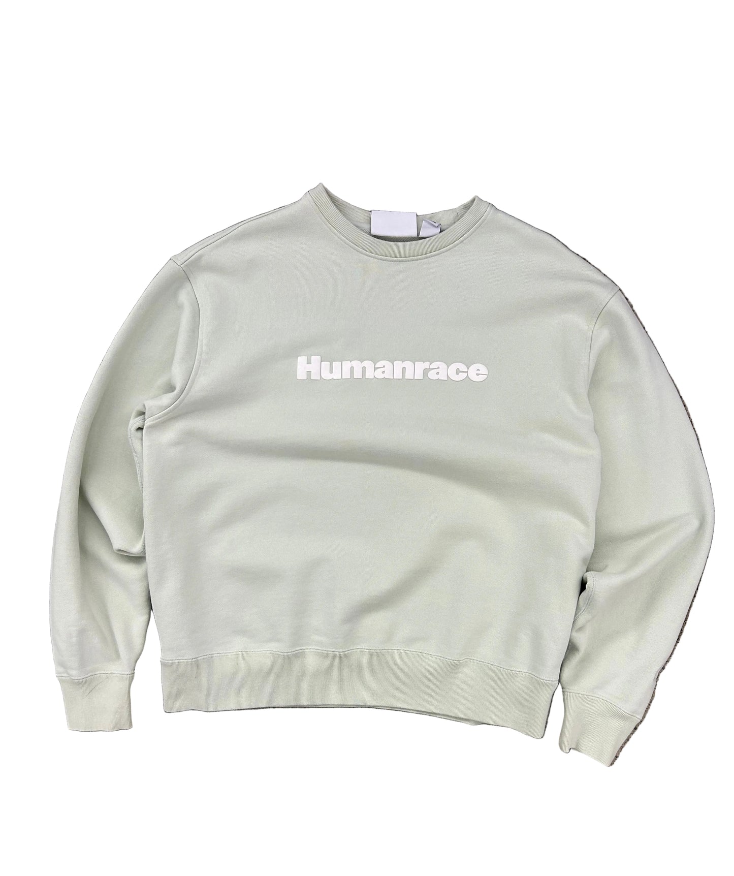 Adidas Originals x Humanrace by Pharrell Williams.Crewneck sweatshirt in a light green colorway XL