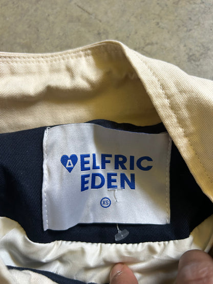 Aelfric Eden colorblock detachable medallion jacket size Large Blue