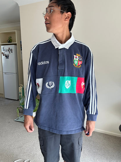 Adidas British and Irish Lions long-sleeved rugby union training shirt from the 1997 Tour to South Africa XL