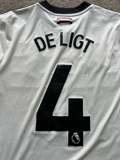 Adidas Matthijs de Ligt Manchester United 24/25 away football shirt Medium White