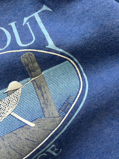 80's Fruit of the Loom Sweater Large Blue