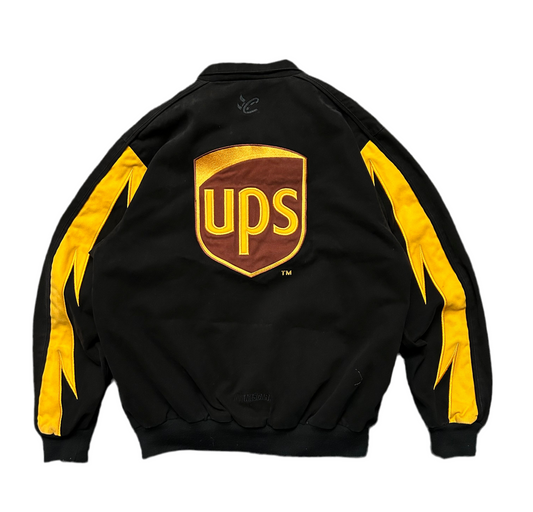 Chase Authentics Dale Jarrett Nascar UPS Black Racing Jacket Medium