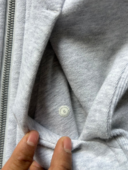 Lululemon Scuba Full-Zip Hoodie in grey cotton fleece size 6 Small