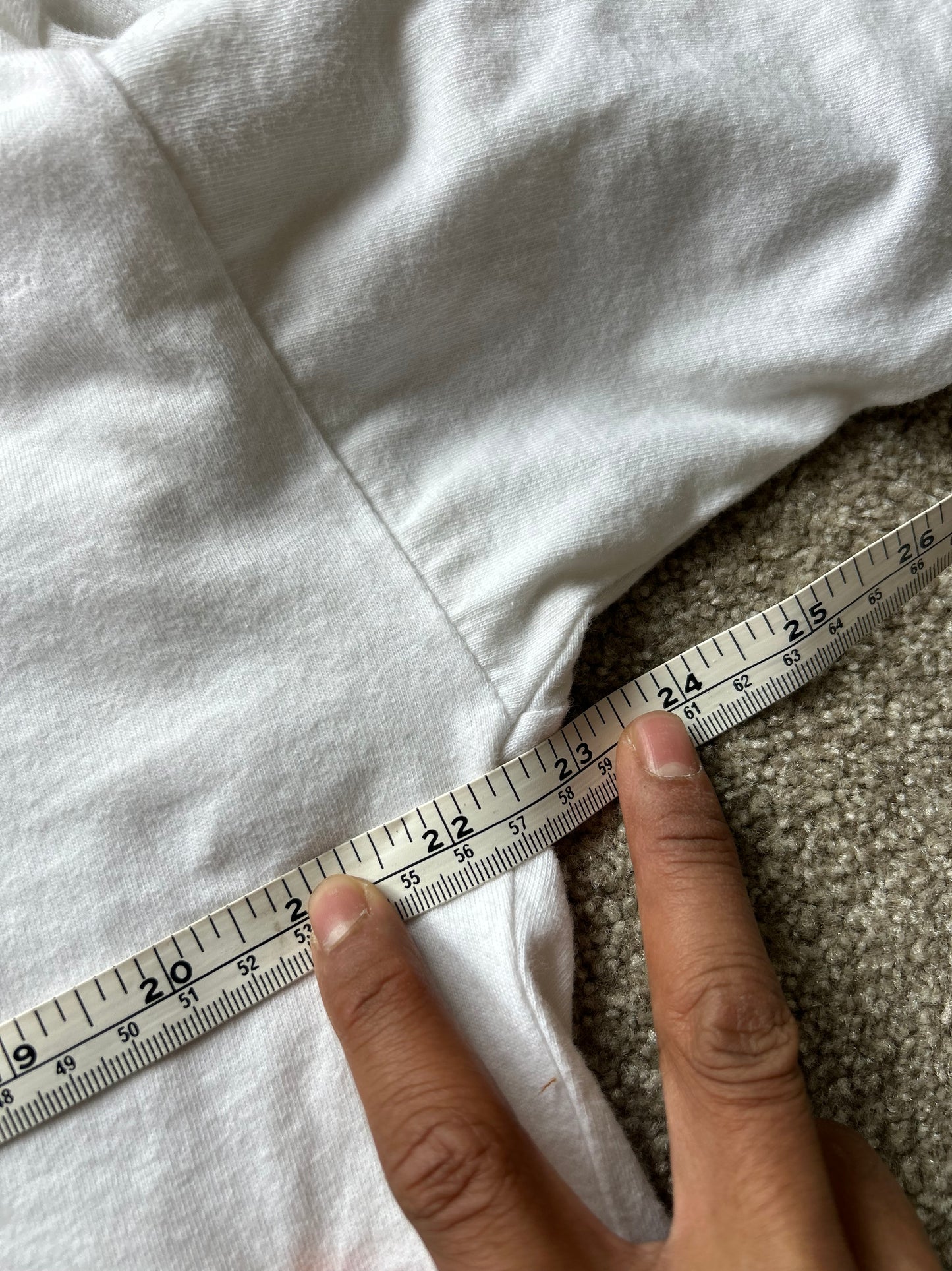 vintage white t-shirt featuring the classic red "Enjoy Coca-Cola" script logo Large