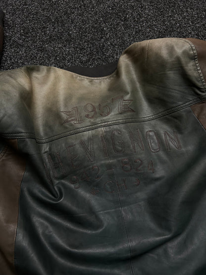 Chevignon Leather Jacket XXL 1957