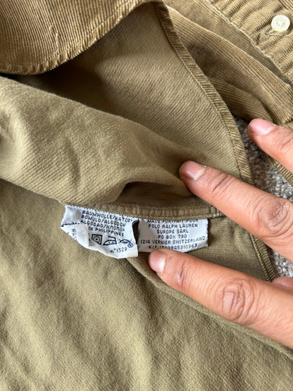 Ralph Lauren RL Faded Longsleeve Corduroy Polo Large