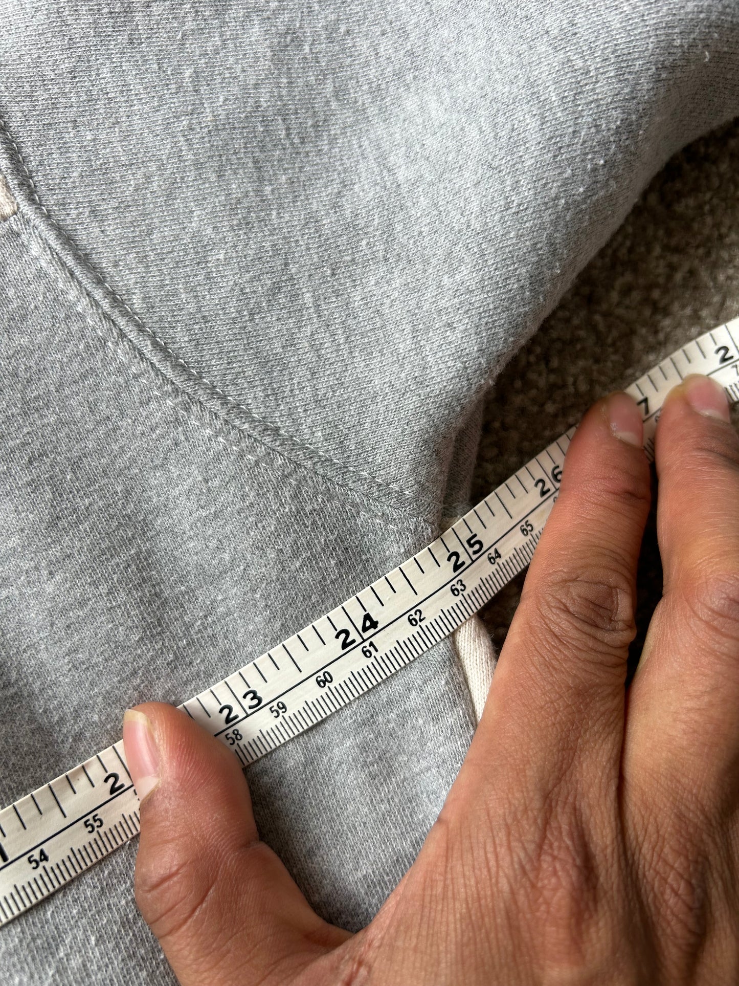 ABSENT patchwork crewneck sweatshirt  IOWA Grey Large