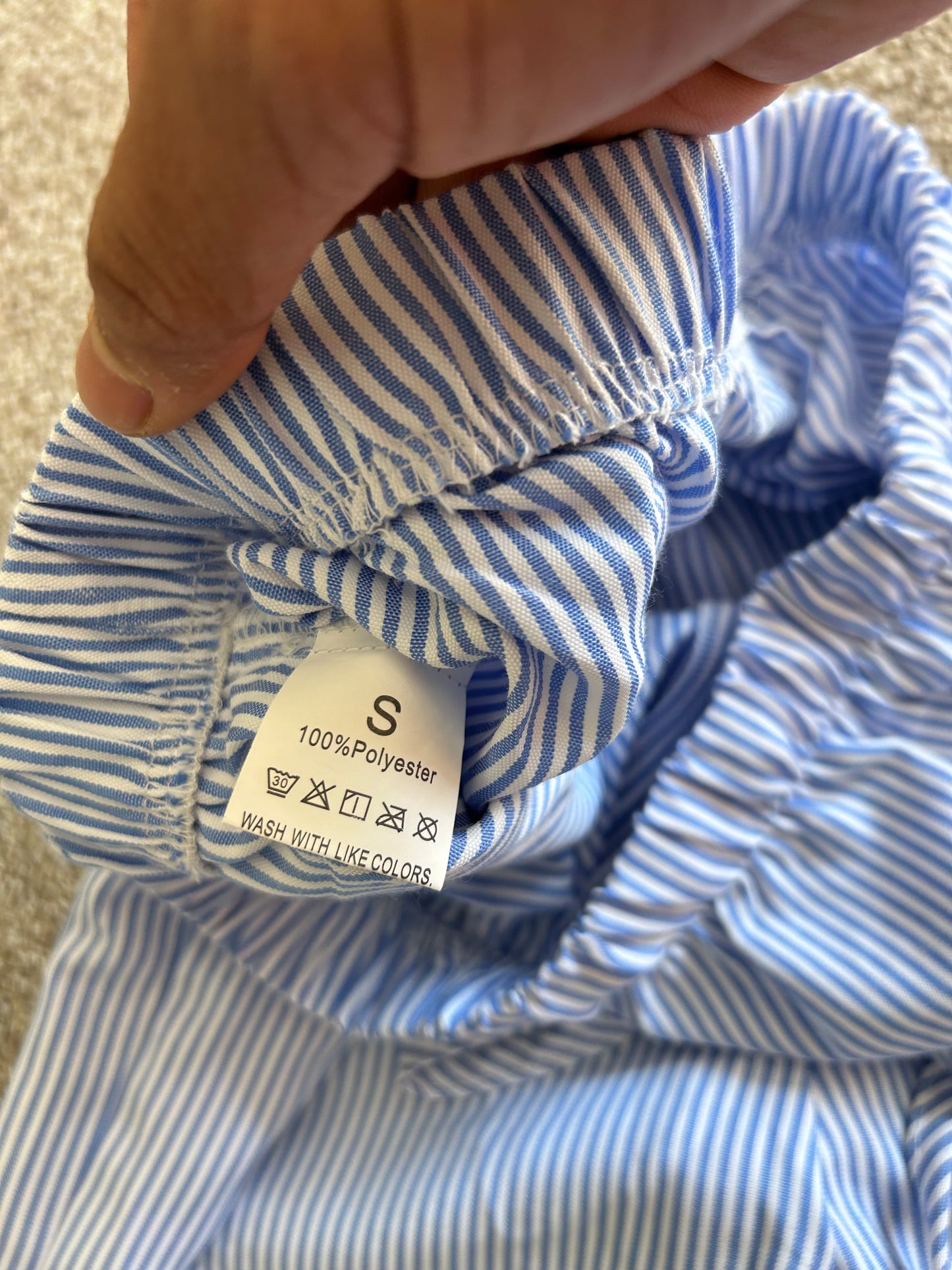 Pinstripe Pants SkyBlue Small