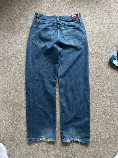 Vintage Quiksilver Baggy Fit Jeans Men's size 34 Loose 5 Denim