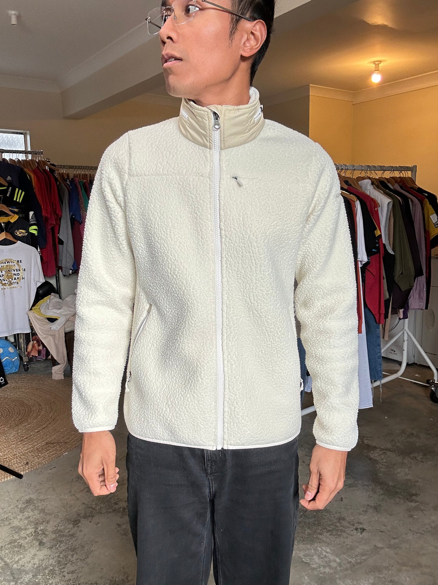 Kathmandu Cream Fleece Jacket Small