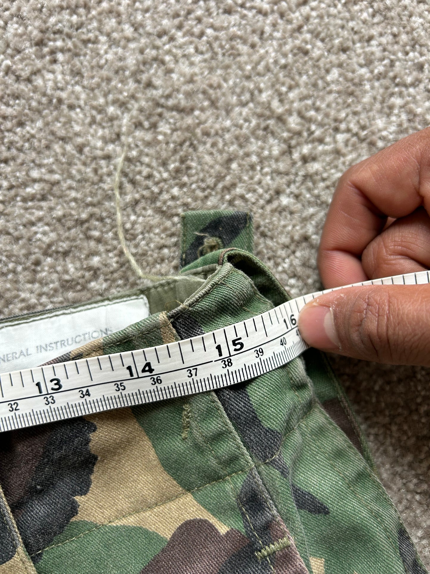 British Army Disruptive Pattern Material (DPM) camouflage trousers Camo Pants size 32
