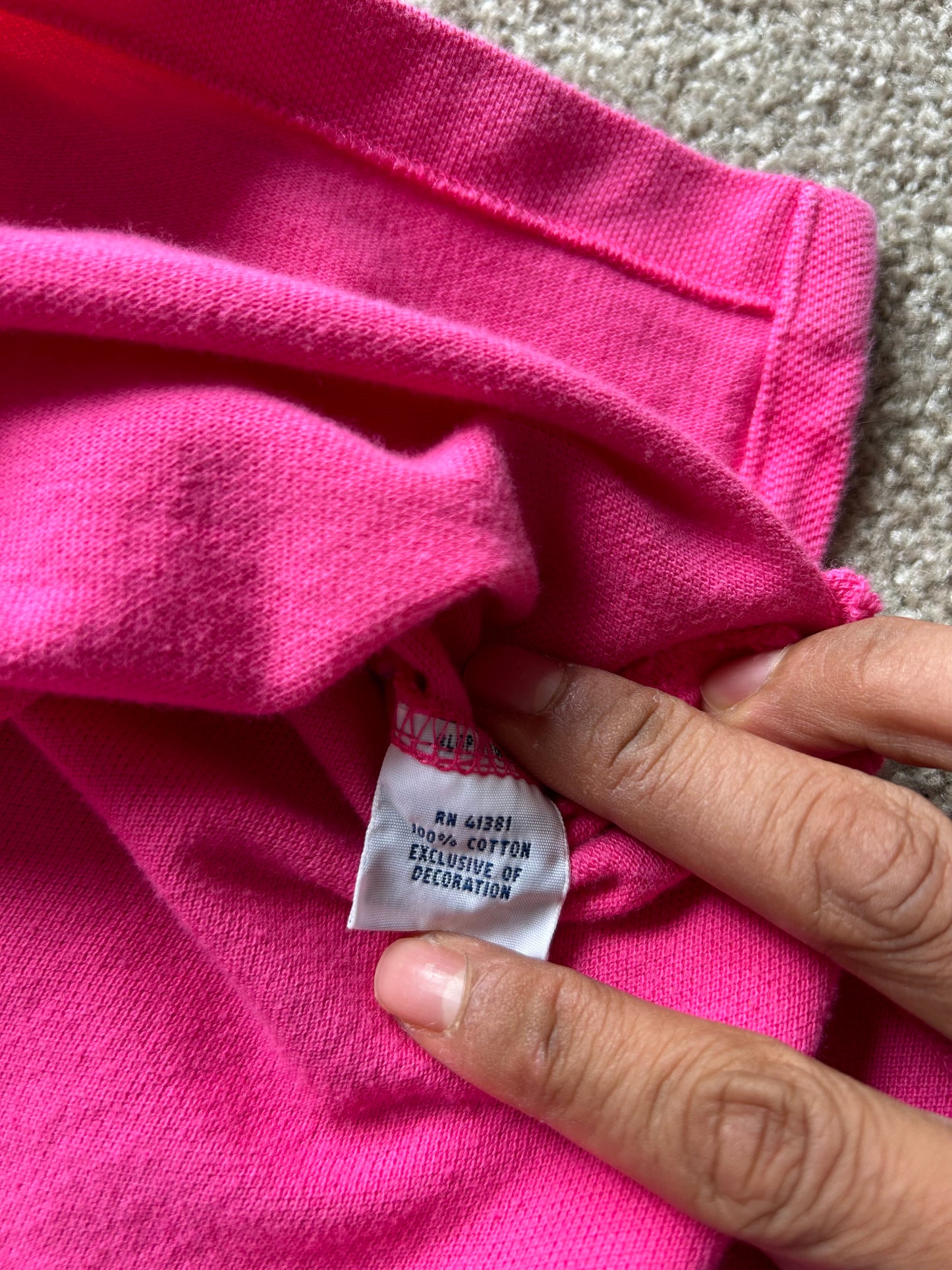 Polo Ralph Lauren men's cotton piqué polo shirt in a pink color Large