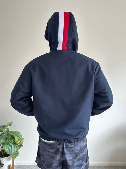 Tommy Hilfiger Windbreaker Hoodie Jacket Small Navy Blue