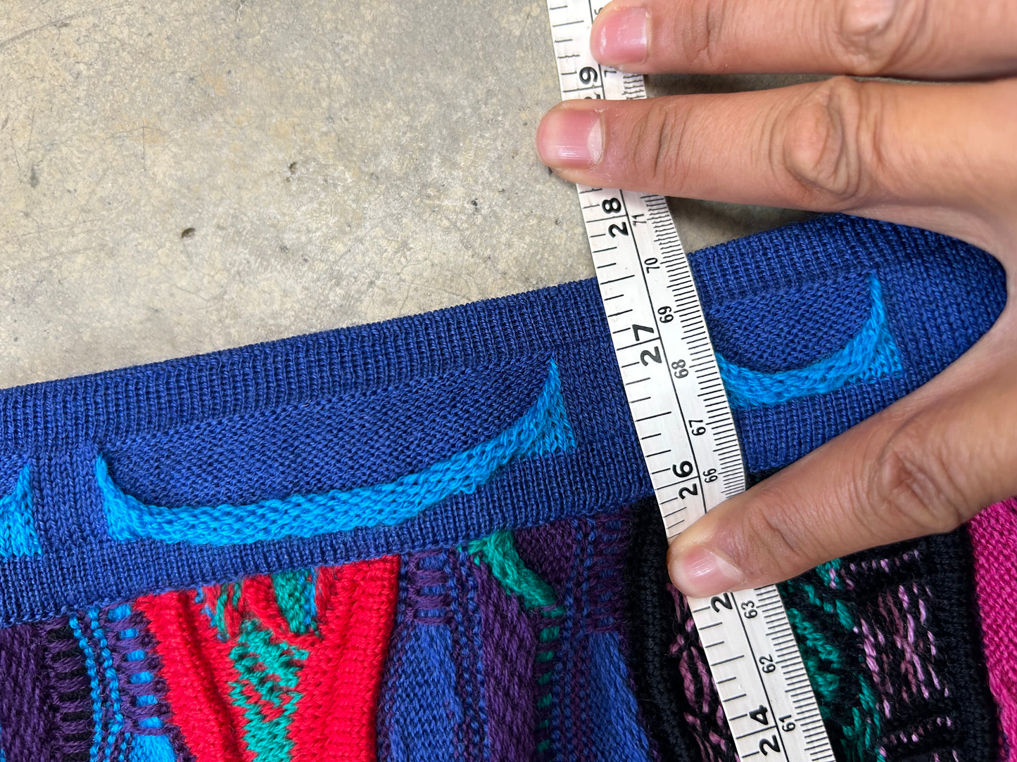 Vintage Aklanda 3D Knitted Button Cardigan Small