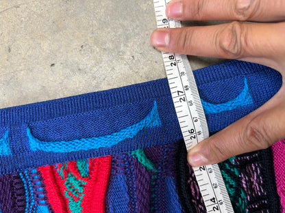 Vintage Aklanda 3D Knitted Button Cardigan Small