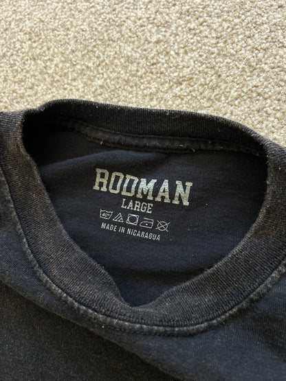 RODMAN BRAND logo
METAL LOGO VINTAGE T-SHIRT Large Black