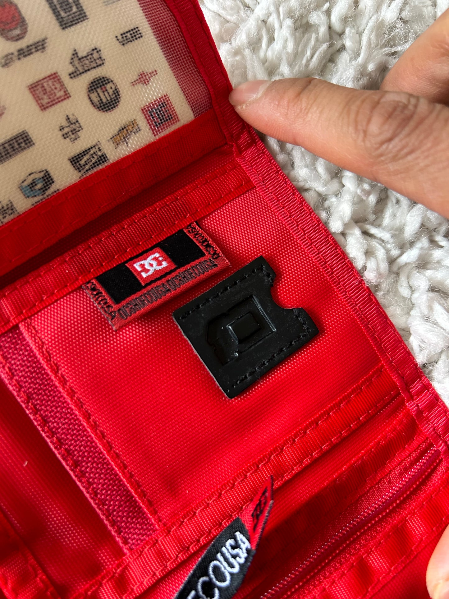 Y2K DC Trifold Wallet Red