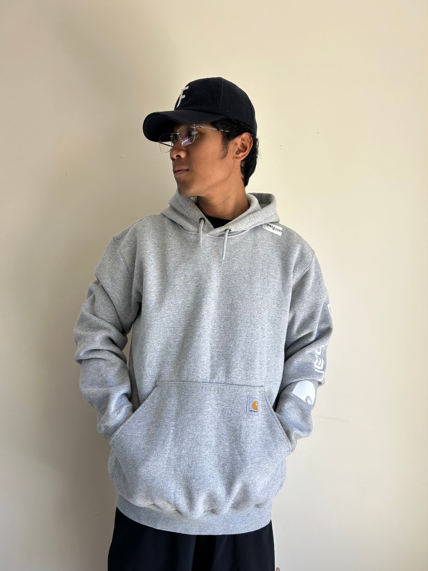 Carhartt Hoodie Grey Medium K288