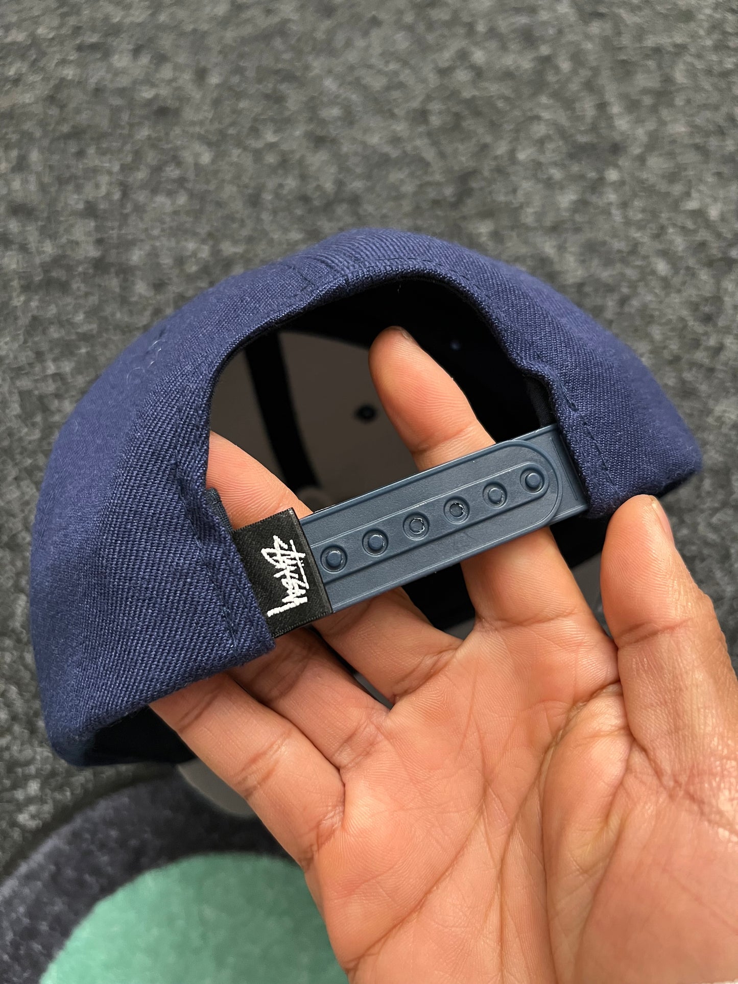 STUSSY
BIG LEAGUE POINT CROWN CAP LIGHT NAVY