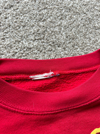 Vintage Kansas City Chiefs Sweater Made in USA Red Medium 1996
