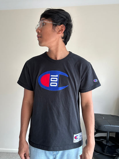 black Champion 100th Anniversary T-shirt Large