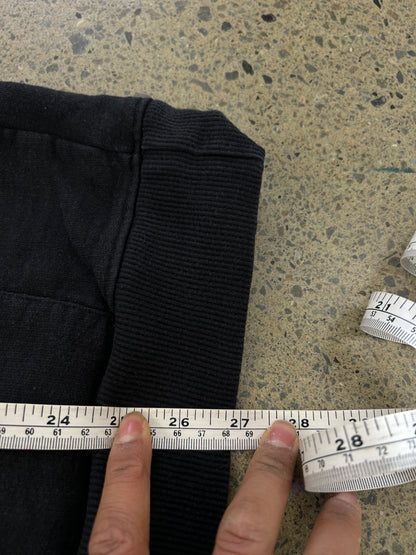 XLarge Text Sweat Black Hoodie, a streetwear staple made from 475GSM heavyweight cotton Medium