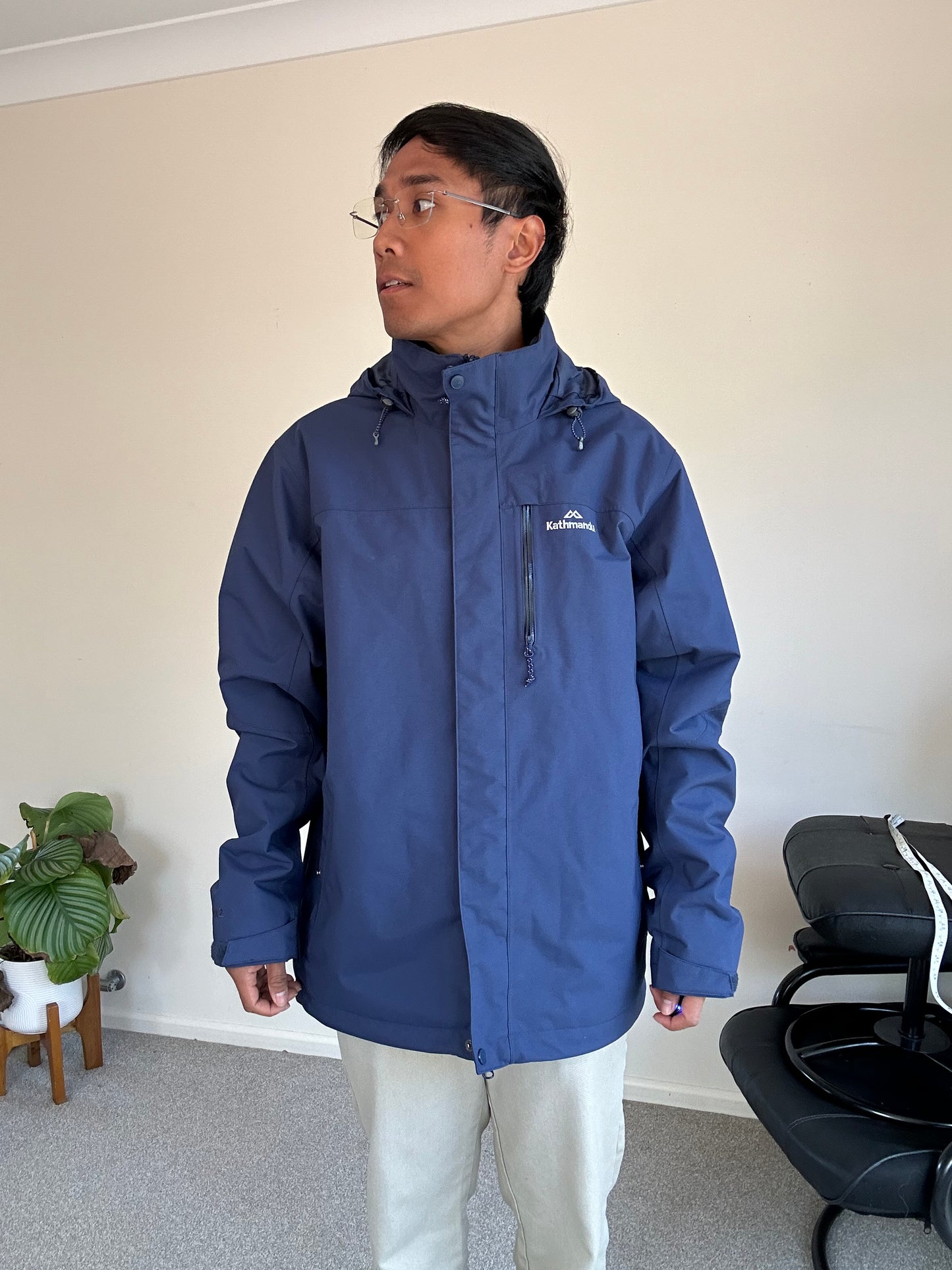 Kathmandu Men's Andulo 2-layer Rain Jacket Navy XL