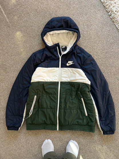 Nike Sportswear Zipper Woven Jacket Silver Green Silvergreen Large