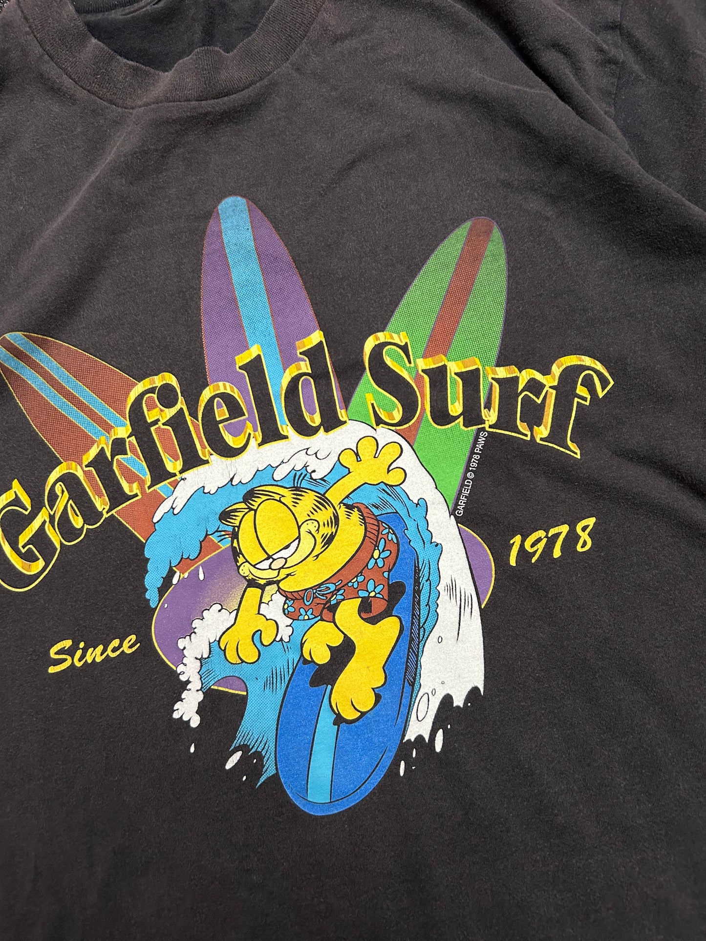 Vintage 1978 Garfield Surf Tee Medium