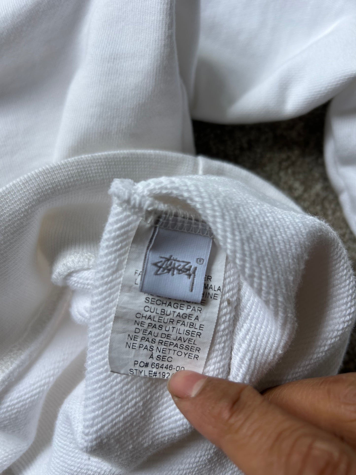 white Stüssy Venus Stussy Crewneck sweatshirt Mediun