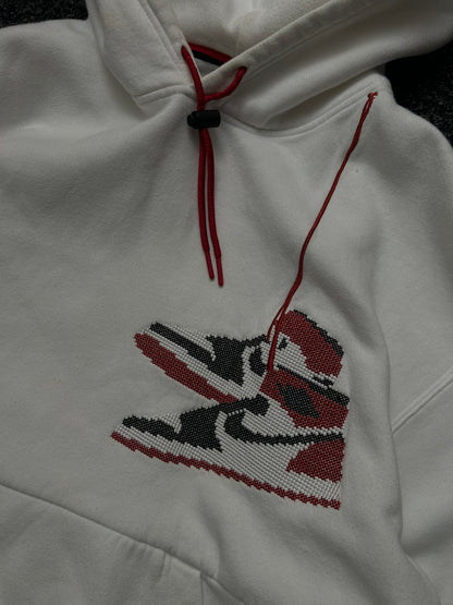 JORDAN JUMPMAN HOLIDAY HOODIE XL White