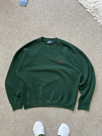 Vintage Ralph Lauren Sweater Green Large