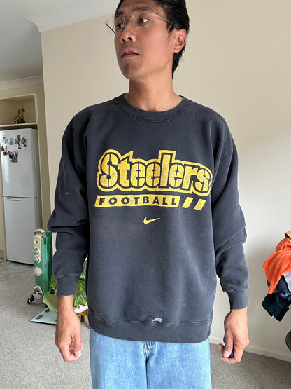 vintage black Nike Pittsburgh Steelers crewneck sweatshirt Black Large