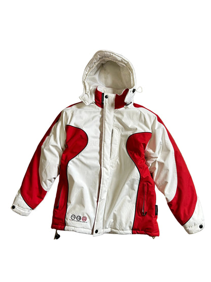 vintage unisex JVC ski snow jacket parka Medium White