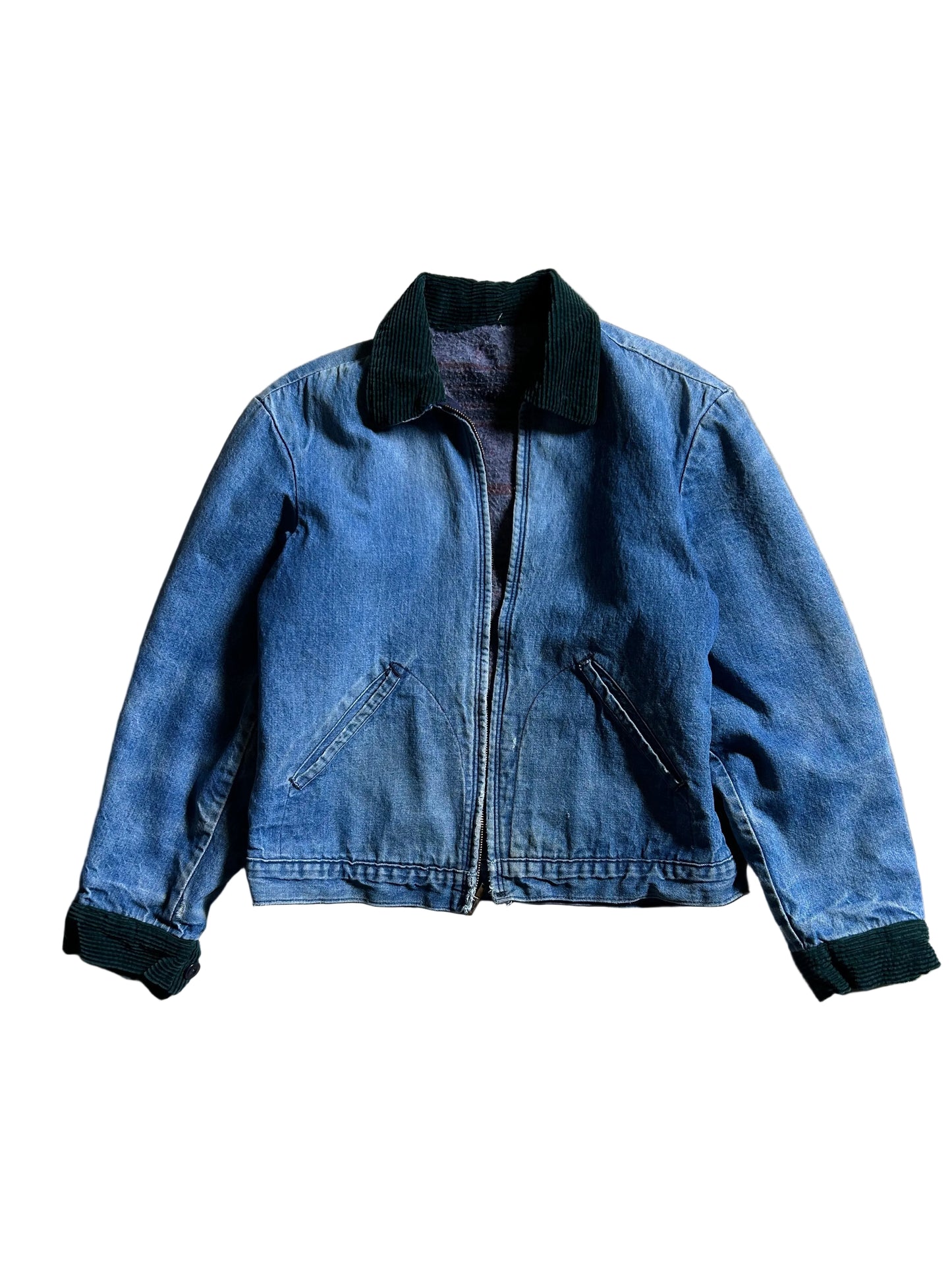 vintage Sears denim work jacket from the 1960s or 1970s, Scoville