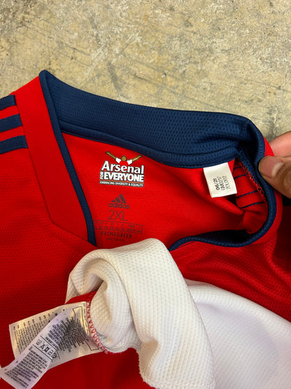 Red Adidas Arsenal FC 2021/2022 Home Jersey 2XL