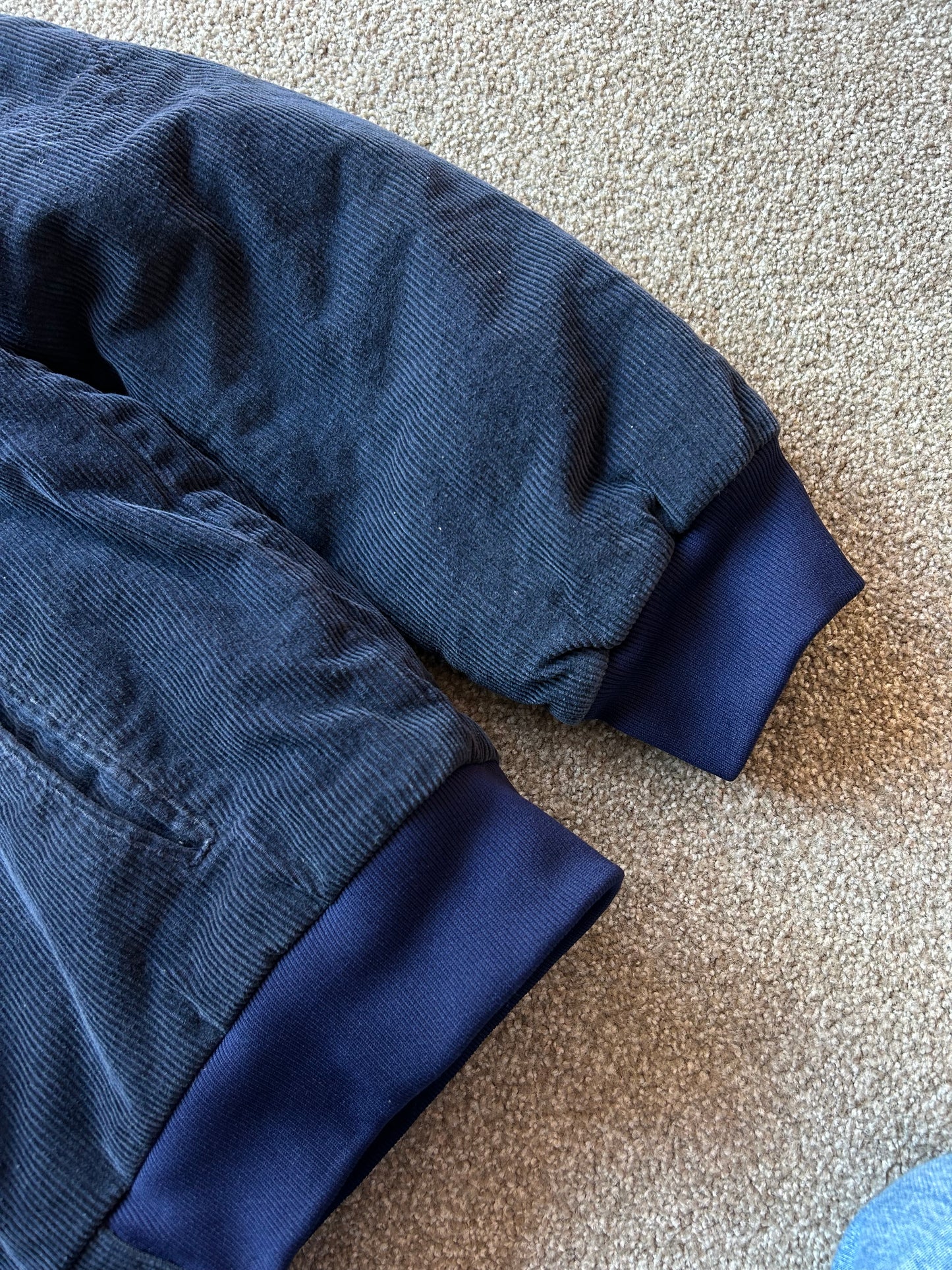 Yanks Navy Blue Jacket Corduroy Large Made in USA