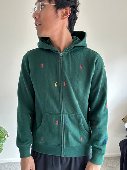 Polo RL Ralph Lauren Hoodie Green Small