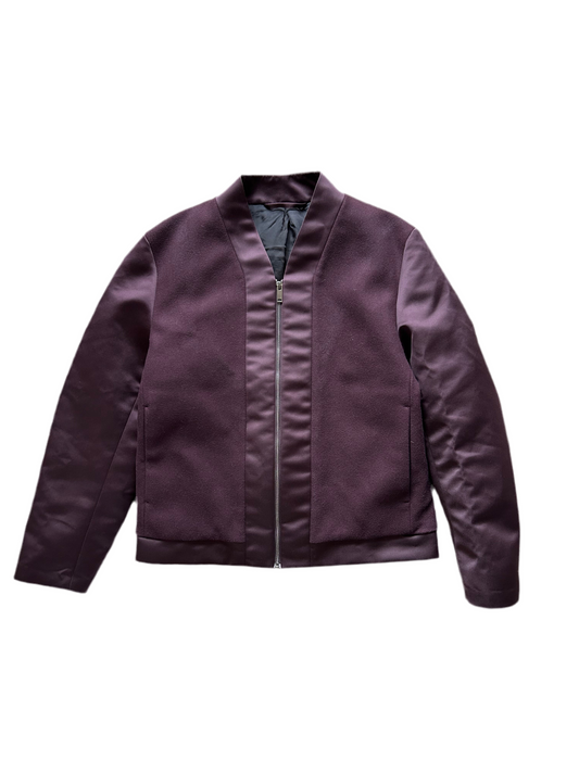 Cos Wool Jacket Coat Purple Medium