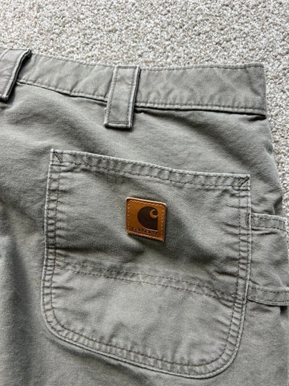 Carhartt B51 Brown original dungaree fit carpenter work pants size 38