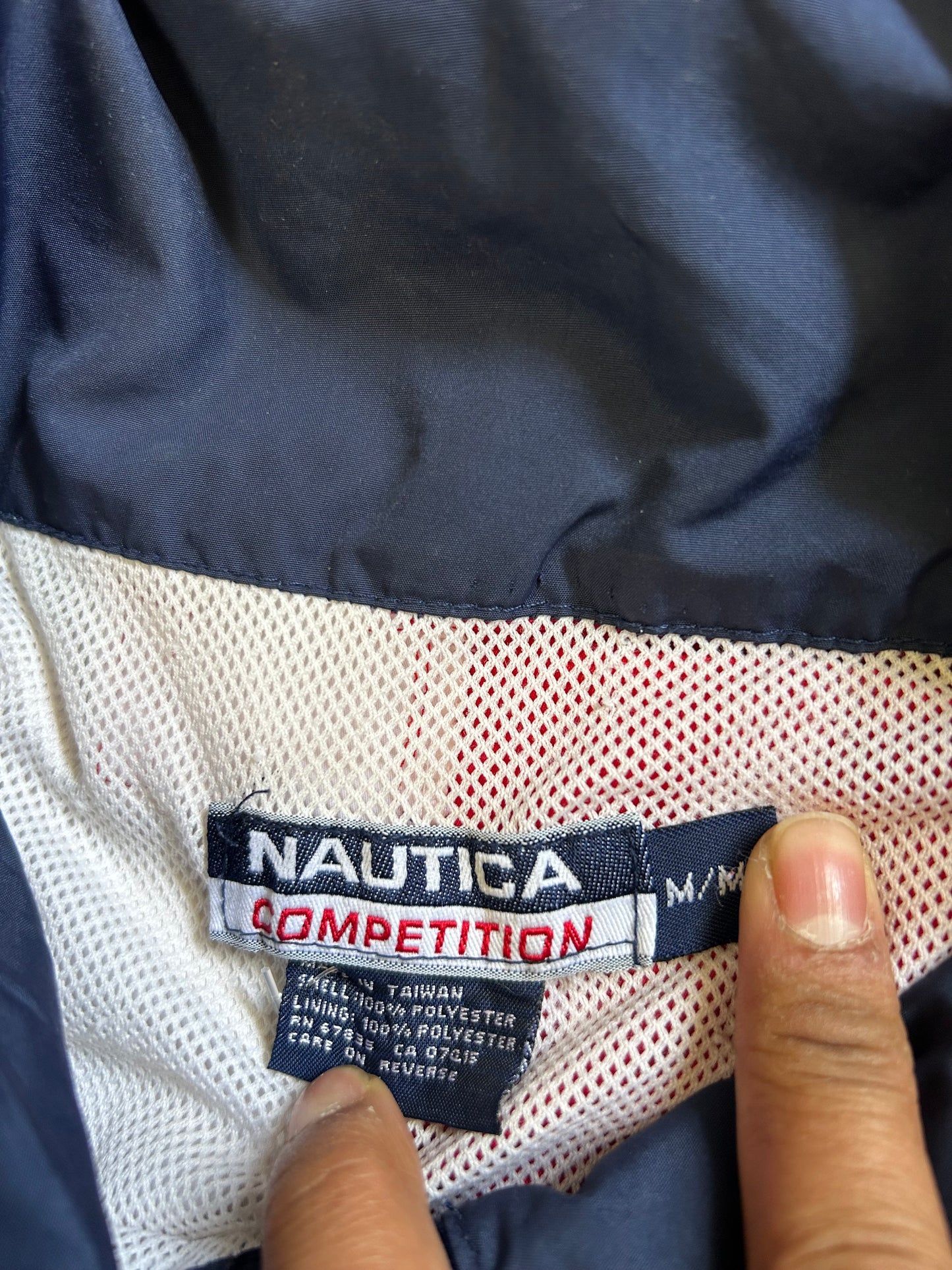 vintage 90s Nautica Competition jacket, notably identified as a model famously worn by rapper 2Pac Medium