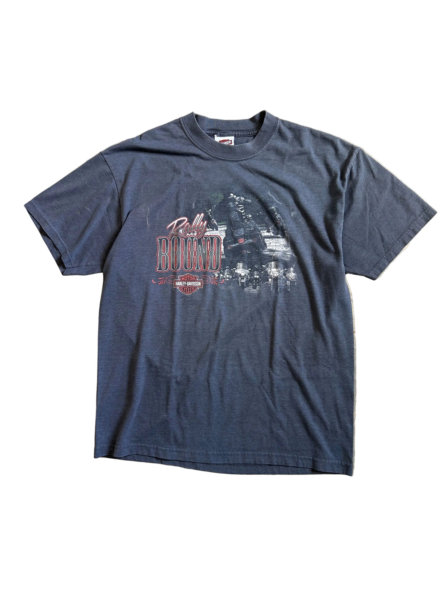 vintage Harley-Davidson "Rally Bound" graphic t-shirt Large Grey