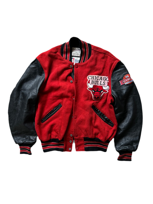 Vintage Chicago Bulls Varsity Jacket DeLong Tag Large NBA