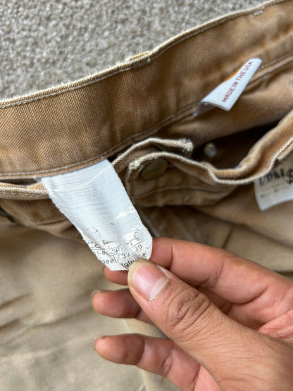 Carhartt Vintage Double Knee Khaki Pants 32 waist 39 Length
