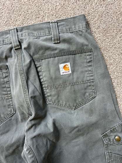 Vintage Carhartt Moss Green Pants size 32 waist 42 Length
