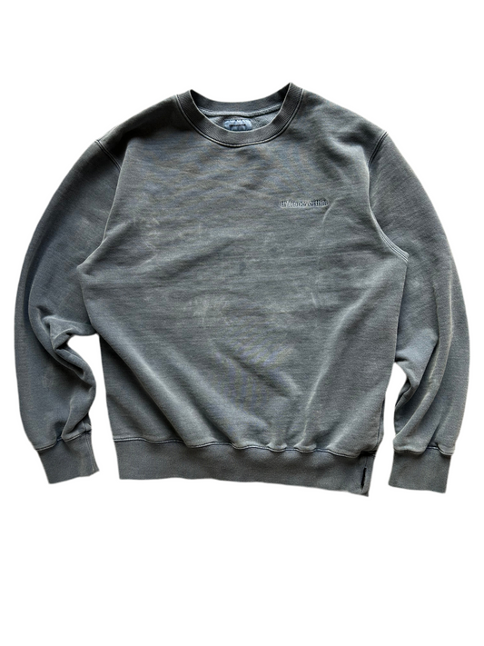 This is never that Small Sweater Acid Wash Blue with Spots