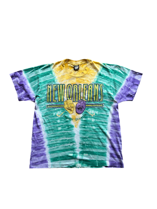 Vintage New Orleans Tee Tie Dye Single Stitch XL