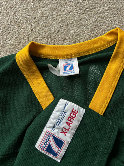 vintage Logo 7 Brett Favre Green Bay Packers jersey XL