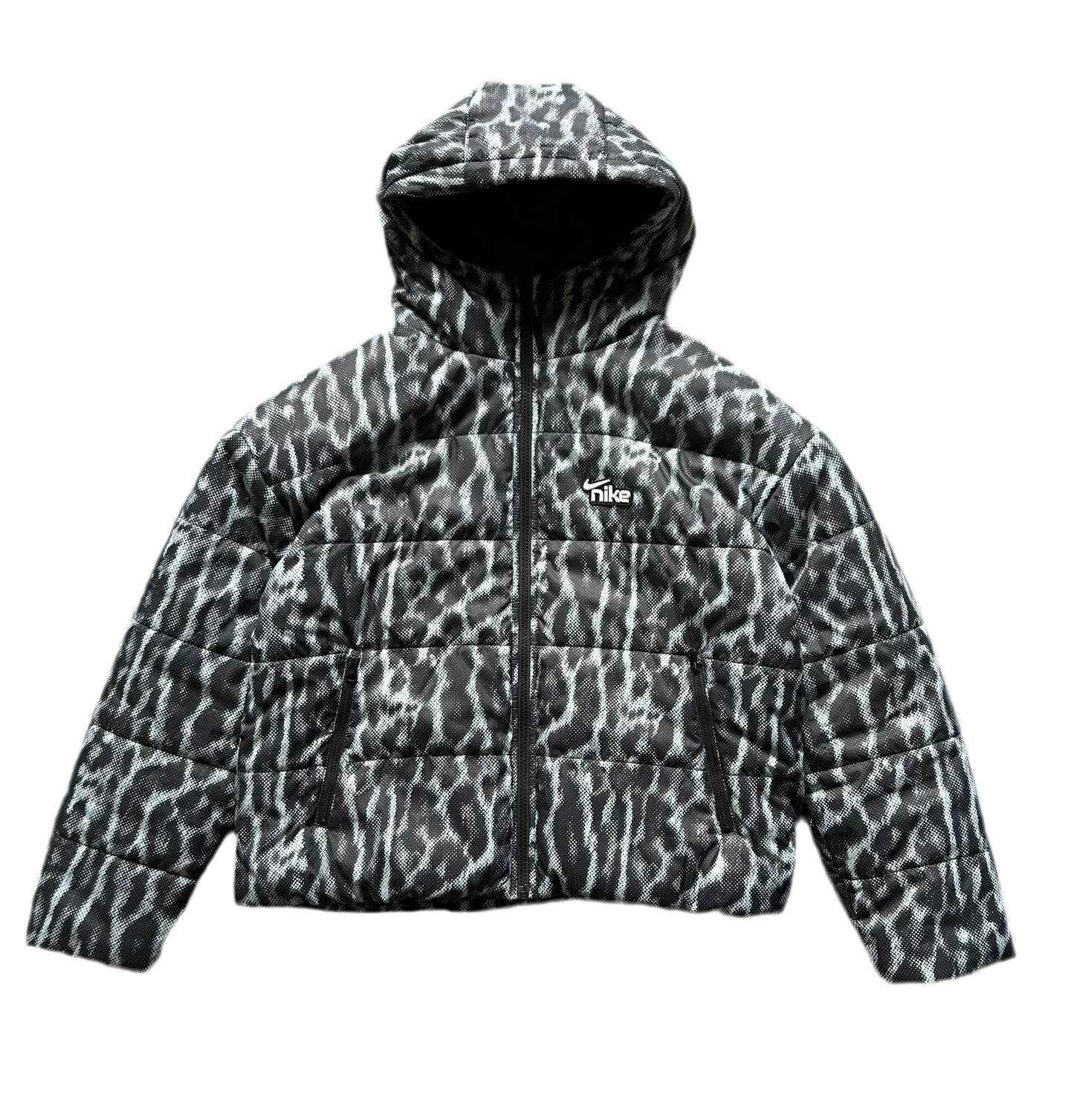 Nike Animal Print Leopard Puffer Jacket Medium