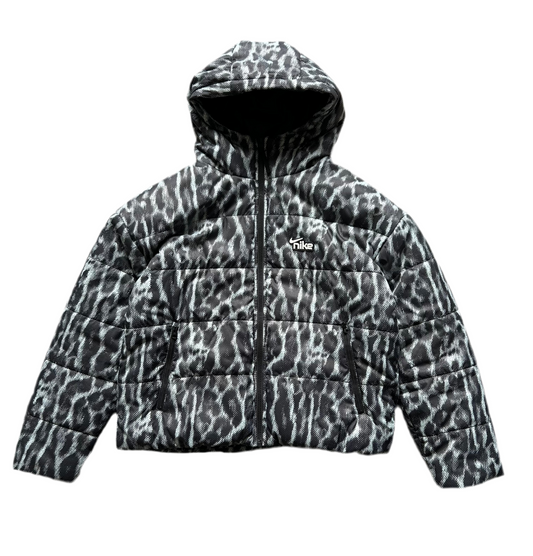 Nike Animal Print Leopard Puffer Jacket Medium